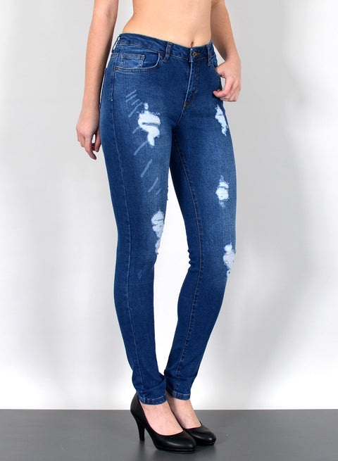 Skinny Jeans high Rise mit Risse