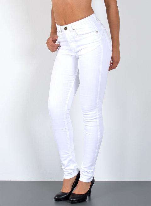 Hoch Bund Jeans Skinny Hose Damen