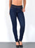 High Waist Skinny Fit Jeans Hose mit elastischem  Gummi-Zug