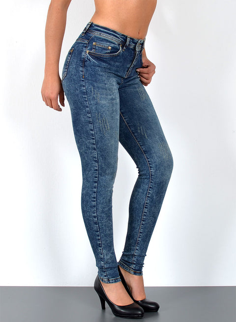 Hoch Bund Jeans Skinny Damen Hose