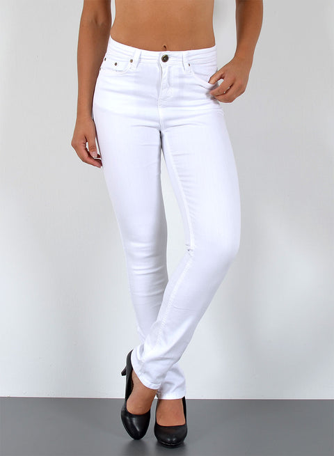 High Waist Jeans Staight Fit Hose