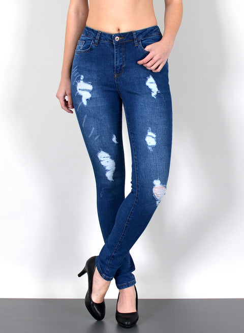 Skinny Jeans high Rise mit Risse