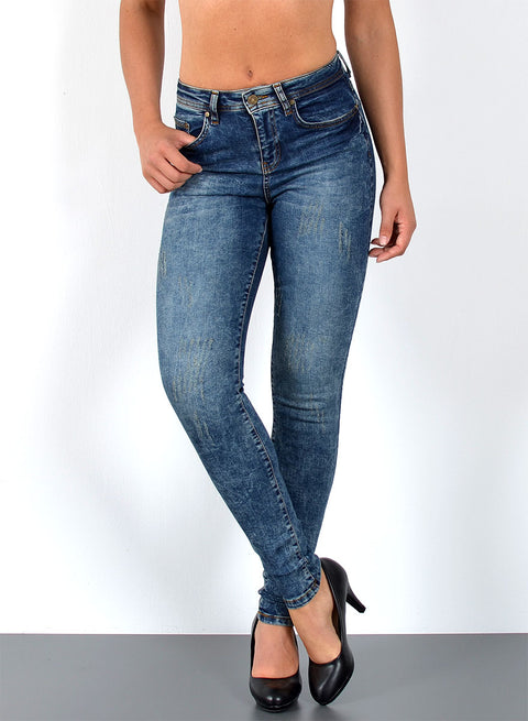 Hoch Bund Jeans Skinny Damen Hose