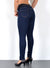 High Waist Skinny Fit Jeans Hose mit elastischem  Gummi-Zug