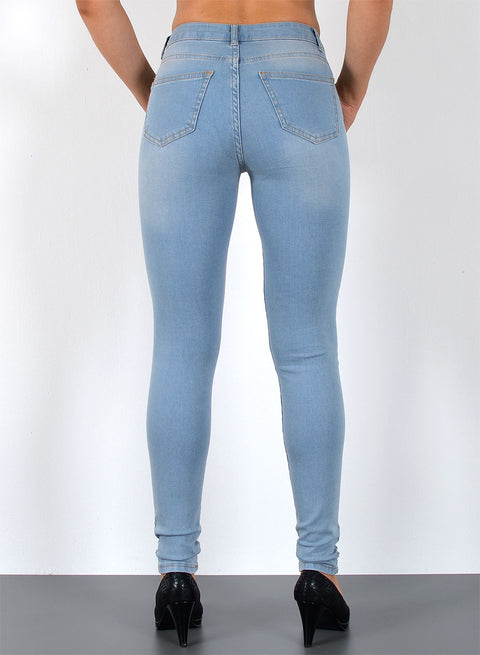 Hoch Bund Skinny Fit Jeans Damen Hose