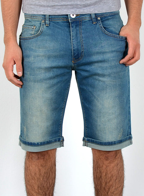 Herren Jeans-Shorts Straight Fit Shorts Kurze Hose
