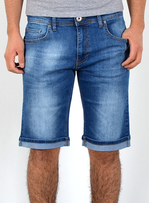 Herren Jeans-Shorts Regular Fit Shorts Kurze Hose