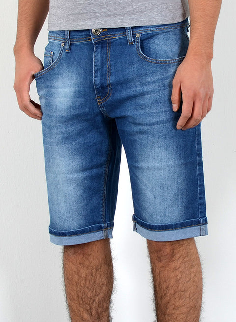 Herren Jeans-Shorts Regular Fit Shorts Kurze Hose