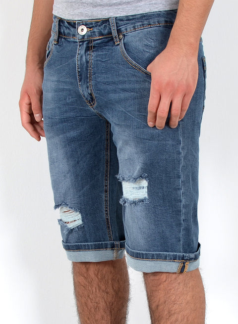 Herren kurze Jeans Hose Shorts Jeanshose
