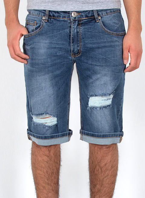 Herren kurze Jeans Hose Shorts Jeanshose