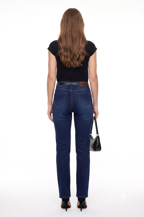 Stretch Jeans Damen Straight Leg