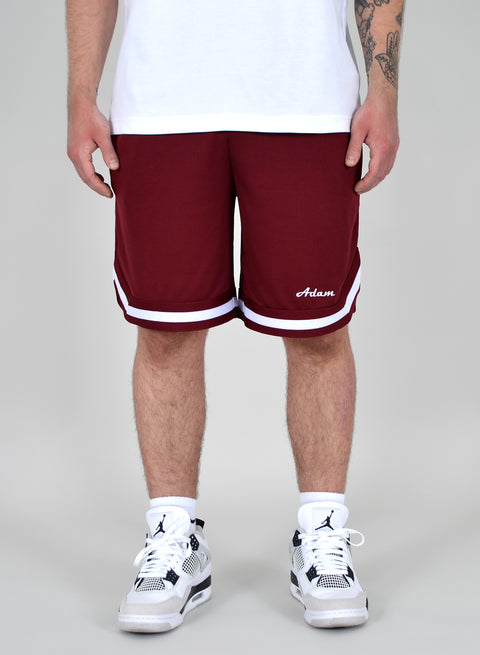 Herren Mesh Shorts Bordeaux