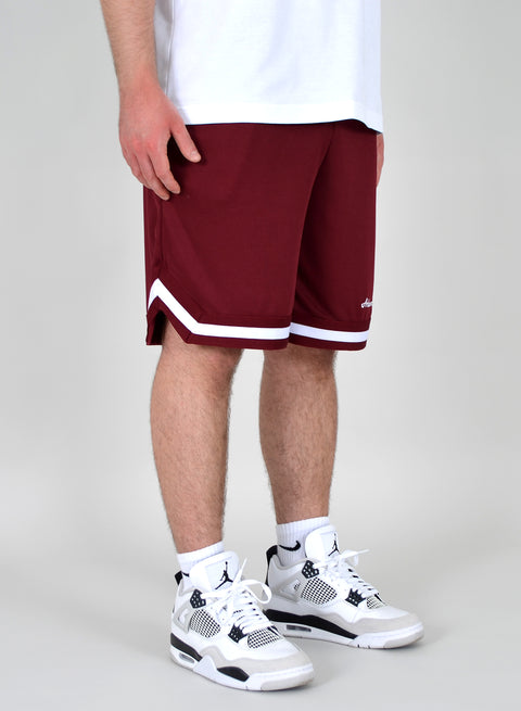 Herren Mesh Shorts Bordeaux