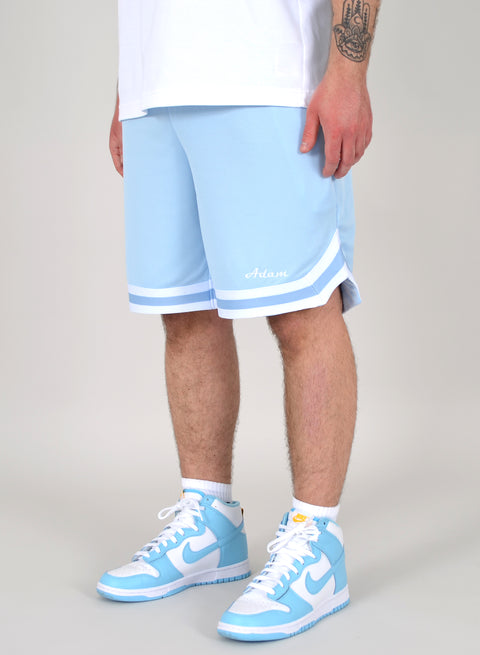 Herren Mesh Shorts Baby Blau