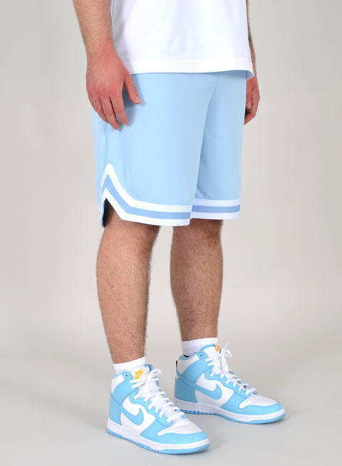 Herren Mesh Shorts Baby Blau