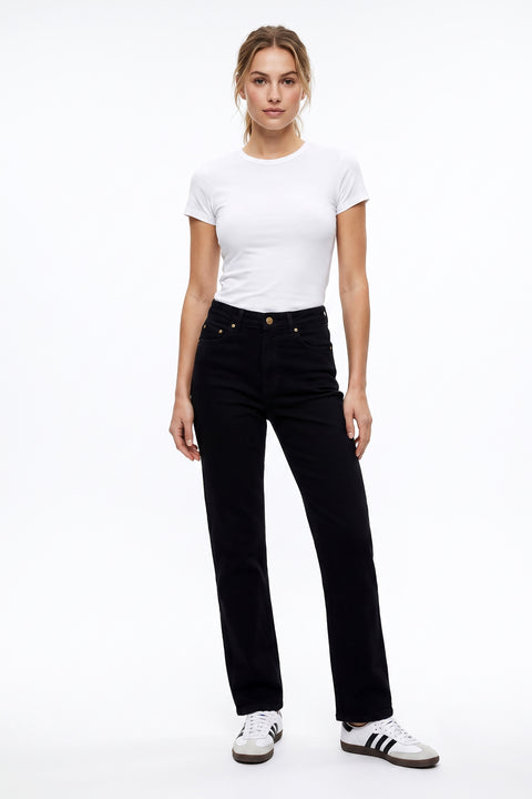 Stretch Jeans Damen Straight Leg