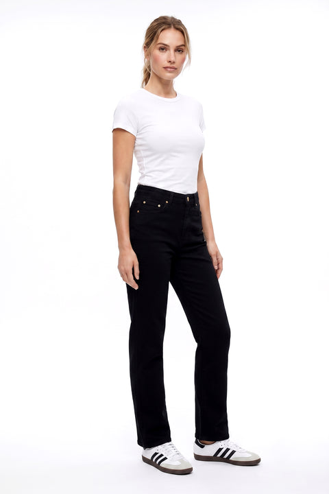 Stretch Jeans Damen Straight Leg