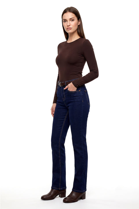 Stretch Jeans Damen Straight Leg