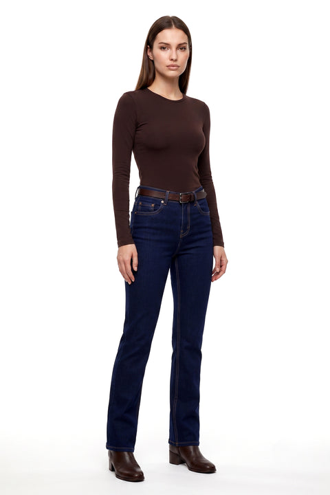 Stretch Jeans Damen Straight Leg