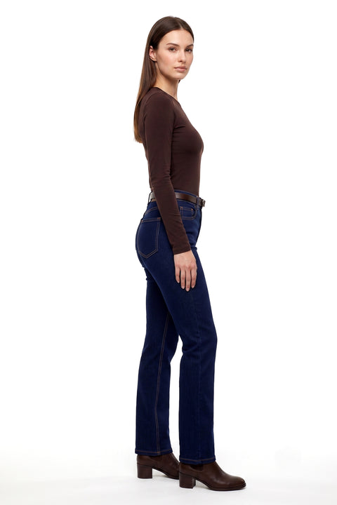 Stretch Jeans Damen Straight Leg