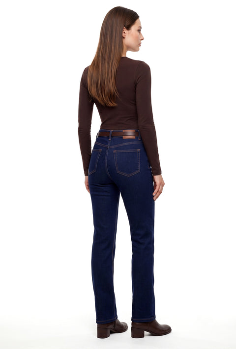 Stretch Jeans Damen Straight Leg