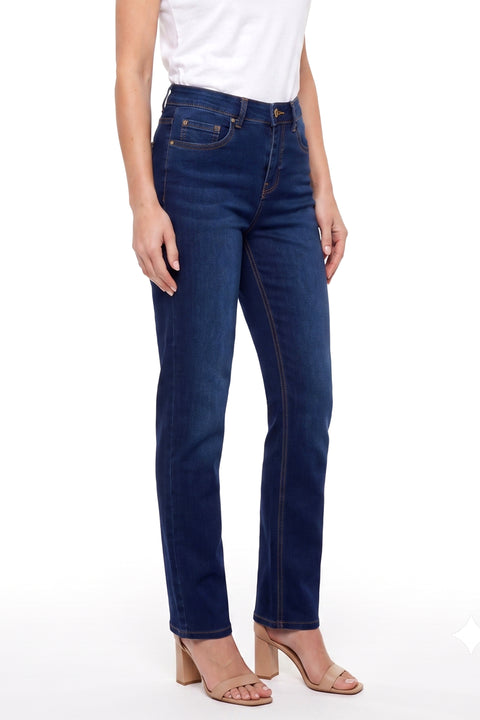 Stretch Jeans Damen Straight Leg