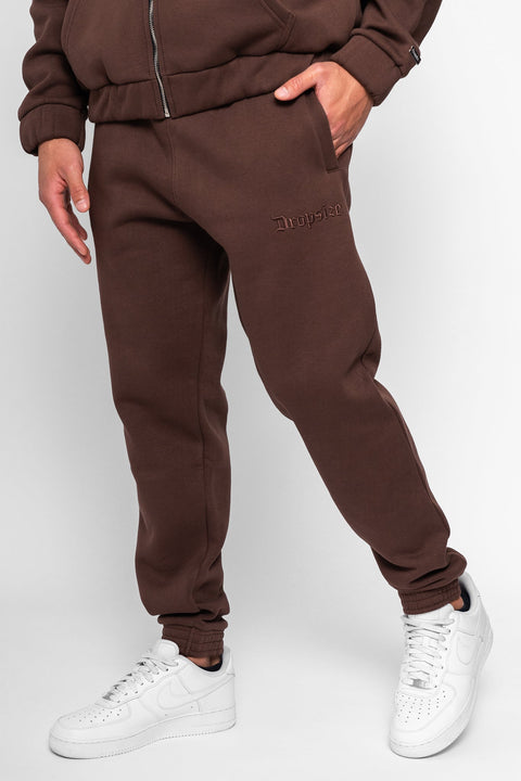 Dropsize Herren Sweatpants in Braun