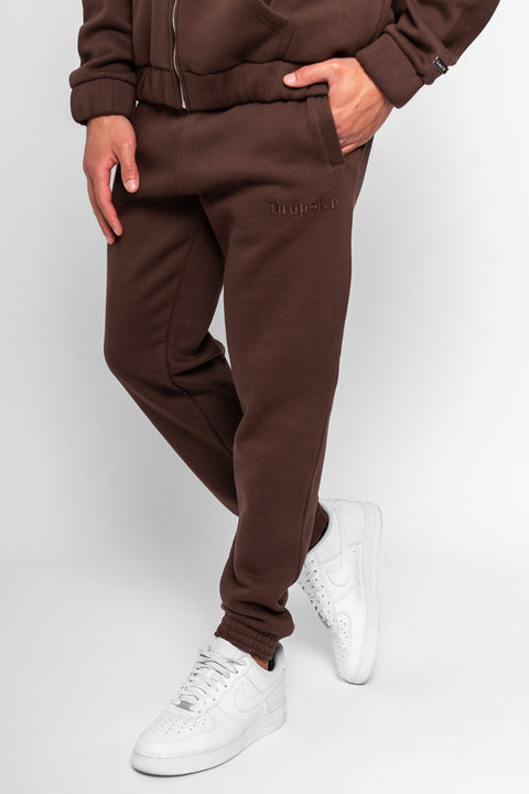 Dropsize Herren Sweatpants in Braun