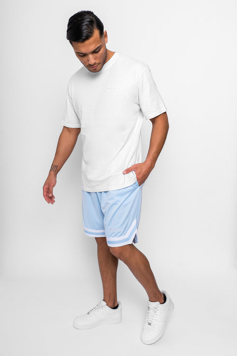 Dropsize Herren Basketball Shorts Babyblau