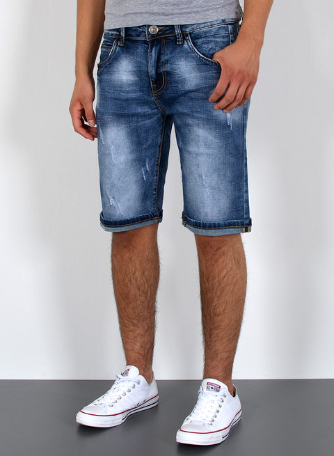 Herren Kurze Jeans Shorts Jeanshose