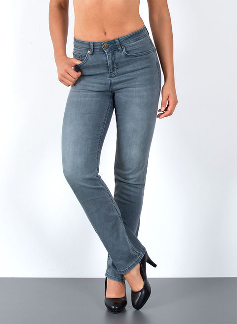 Damen Jeans High Rise Straight Fit mit Stretch