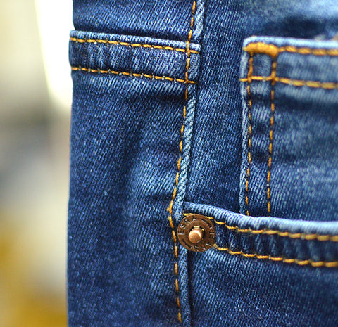 High Waist Hose Jeans Skinny Damen bis Übergröße Risse Destroyed