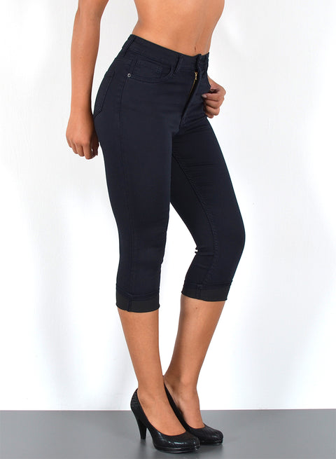 Damen Jeans Capri mit Stretch