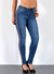 High Waist Damen Skinny Jeans mit Streifen