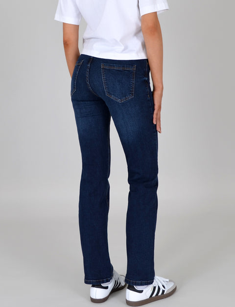 High Waist Straight Leg Jeans mit geradem Schnitt