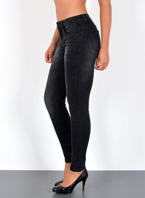 Hoch Bund Jeans Skinny Damen Hose