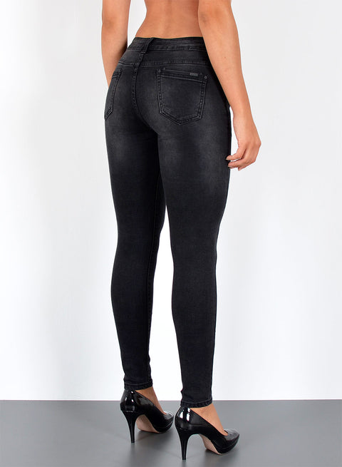 Hoch Bund Jeans Skinny Damen Hose