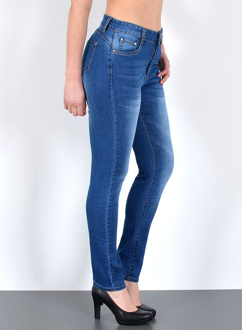 High Waist Jeans Hosen Skinny Damen bis Übergröße