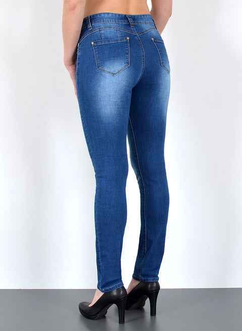 High Waist Jeans Hosen Skinny Damen bis Übergröße