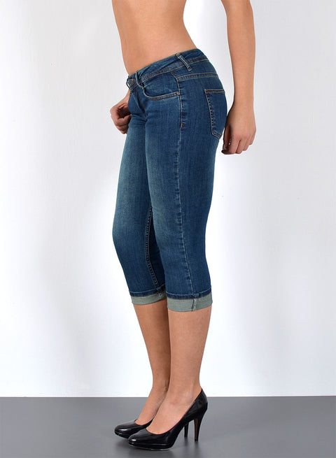 Damen Capri Jeans Low Waist