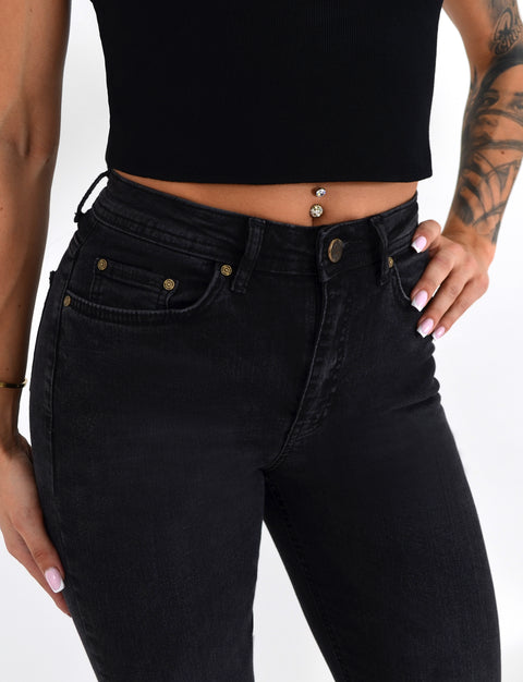 High Waist Jeans Straight Leg