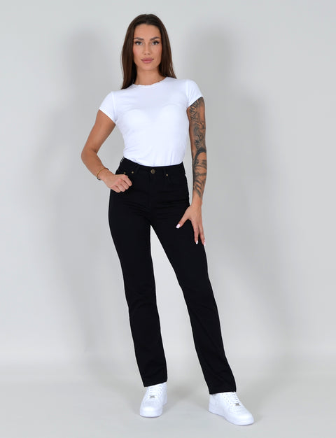 High Waist Jeans Straight Leg