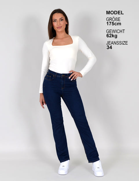 Stretch Jeans Damen High Waist