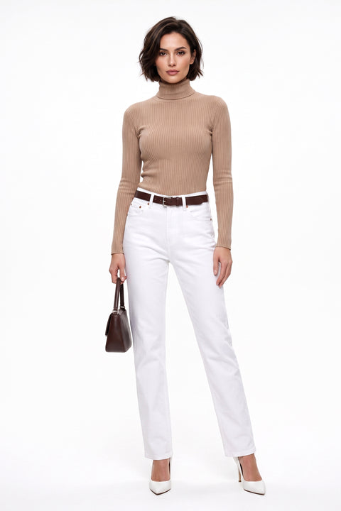 Stretch Jeans Damen Straight Leg