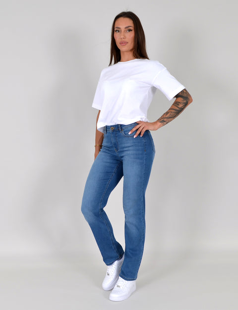 High Waist Jeans Straight Leg