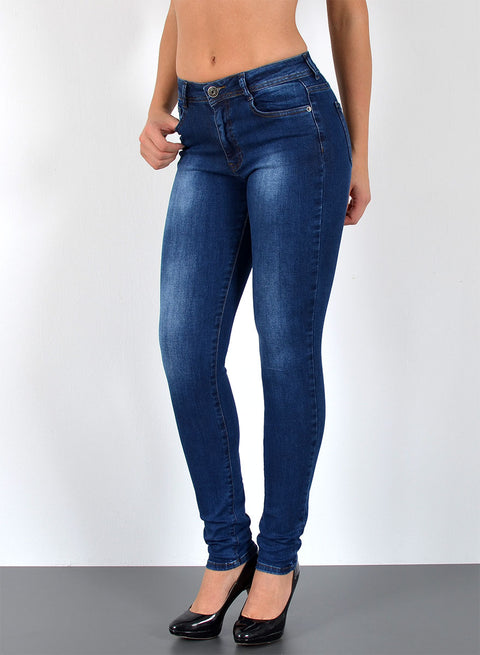 Hoch Bund Skinny Leg Jeans Damen Hose