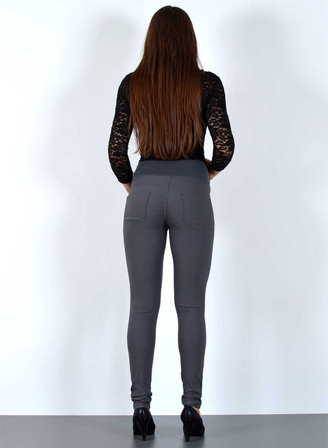 Damen Umstandshose Stretch Fit Grau