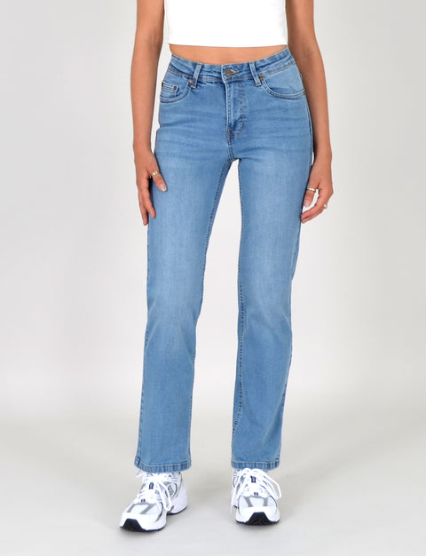 Jeans Straight Fit aus extraweichem Baumwollstoff