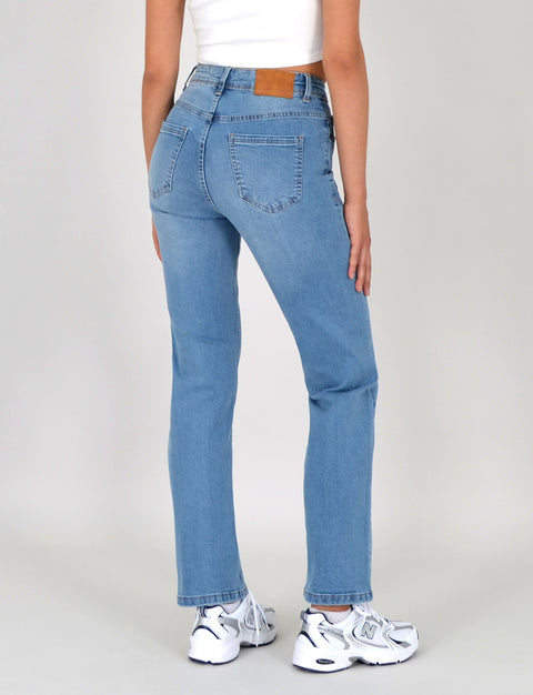Jeans Straight Fit aus extraweichem Baumwollstoff