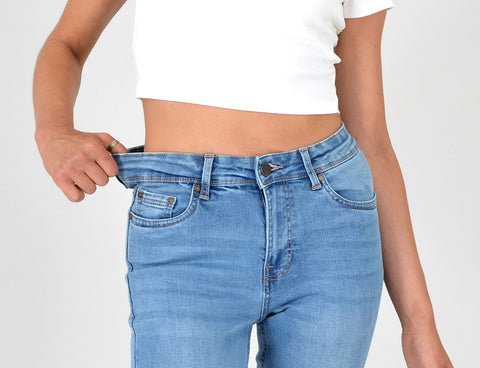 Jeans Straight Fit aus extraweichem Baumwollstoff